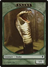 Snake Token - Zendikar - Magic: The Gathering card