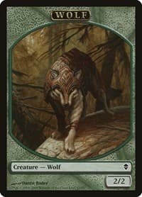 Wolf Token - Zendikar - Magic: The Gathering card