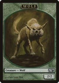 Wolf Token - Magic 2010 (M10) - Magic: The Gathering card