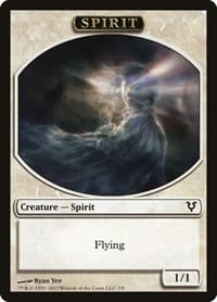 Spirit Token (3) - Avacyn Restored - Magic: The Gathering card