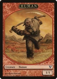 Human Token (7) - Avacyn Restored - Magic: The Gathering card