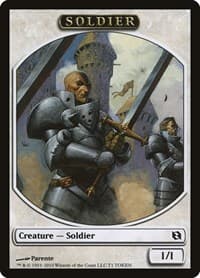 Soldier Token - Duel Decks: Elspeth vs. Tezzeret - Magic: The Gathering card