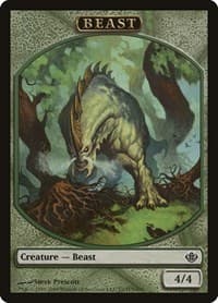 Beast Token (4/4) - Duel Decks: Garruk vs. Liliana - Magic: The Gathering card