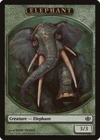 Elephant Token - Duel Decks: Garruk vs. Liliana - Magic: The Gathering card