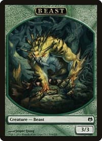 Beast Token - Duel Decks: Heroes vs. Monsters - Magic: The Gathering card