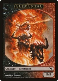 Elemental Token (9) - Shadowmoor - Magic: The Gathering card