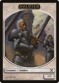Soldier Token - 10th Edition - Magic: The Gathering card