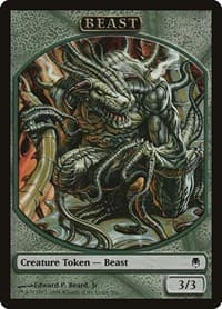 Beast Token (Darksteel) - Magic Player Rewards - Magic: The Gathering card
