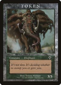 Elephant Token (INV) - Magic Player Rewards - Magic: The Gathering card