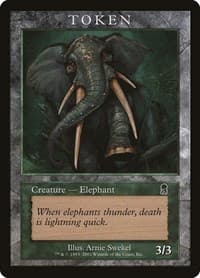 Elephant Token (ODY) - Magic Player Rewards - Magic: The Gathering card