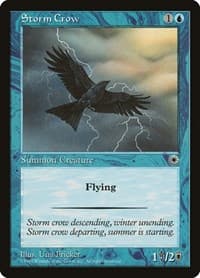 Storm Crow - Portal - Magic: The Gathering card