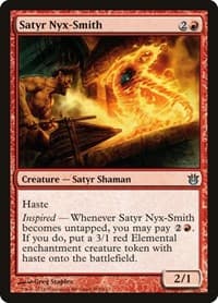 Satyr Nyx-Smith - Born of the Gods - Magic: The Gathering card