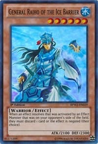 General Raiho of the Ice Barrier - Battle Pack 2: War of the Giants Round 2 - YuGiOh card
