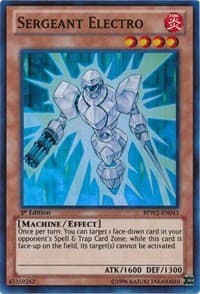 Sergeant Electro - Battle Pack 2: War of the Giants Round 2 - YuGiOh card