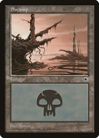 Swamp (Hanging Moss) - Portal - Magic: The Gathering card