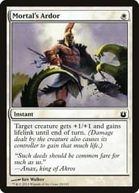 Mortal's Ardor - Born of the Gods - Magic: The Gathering card