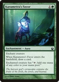 Karametra's Favor - Born of the Gods - Magic: The Gathering card