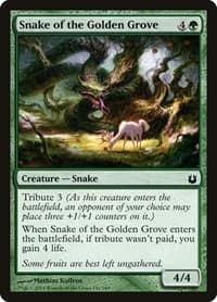 Snake of the Golden Grove - Born of the Gods - Magic: The Gathering card
