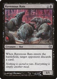 Ravenous Rats - Duels of the Planeswalkers - Magic: The Gathering card
