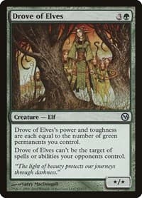 Drove of Elves - Duels of the Planeswalkers - Magic: The Gathering card