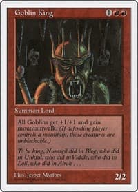 Goblin King - Anthologies - Magic: The Gathering card