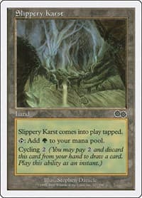 Slippery Karst - Anthologies - Magic: The Gathering card