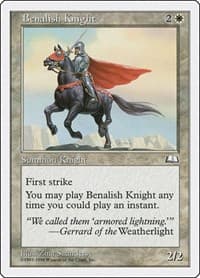 Benalish Knight - Anthologies - Magic: The Gathering card