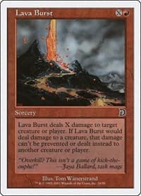 Lava Burst - Deckmasters Garfield vs Finkel - Magic: The Gathering card
