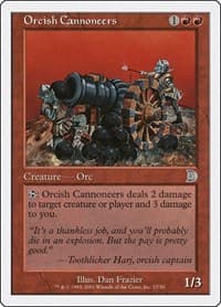 Orcish Cannoneers - Deckmasters Garfield vs Finkel - Magic: The Gathering card