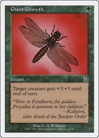 Giant Growth - Deckmasters Garfield vs Finkel - Magic: The Gathering card