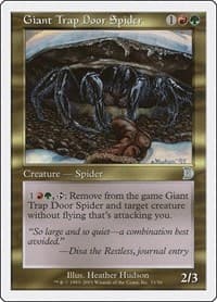Giant Trap Door Spider - Deckmasters Garfield vs Finkel - Magic: The Gathering card