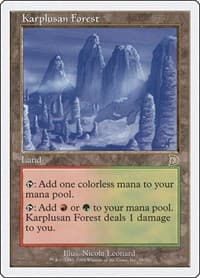 Karplusan Forest - Deckmasters Garfield vs Finkel - Magic: The Gathering card