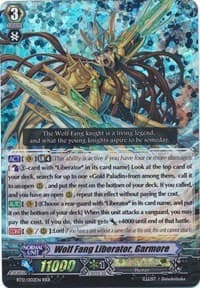 Wolf Fang Liberator, Garmore - BT12: Binding Force of the Black Rings - Cardfight Vanguard card