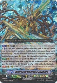 Wolf Fang Liberator, Garmore (SP) - BT12: Binding Force of the Black Rings - Cardfight Vanguard card