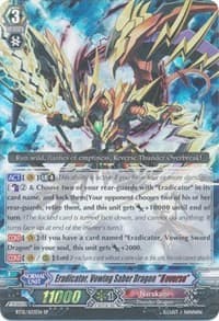 Eradicator, Vowing Saber Dragon "Reverse" (SP) - BT12: Binding Force of the Black Rings - Cardfight Vanguard card