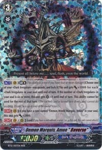 Demon Marquis, Amon "Reverse" - BT12: Binding Force of the Black Rings - Cardfight Vanguard card