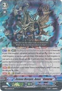 Demon Marquis, Amon "Reverse" (SP) - BT12: Binding Force of the Black Rings - Cardfight Vanguard card
