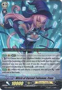 Witch of Cursed Talisman, Etain - BT12: Binding Force of the Black Rings - Cardfight Vanguard card