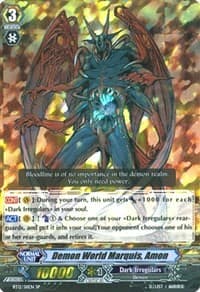 Demon World Marquis, Amon (SP) - BT12: Binding Force of the Black Rings - Cardfight Vanguard card