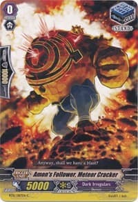 Amon's Follower, Meteor Cracker - BT12: Binding Force of the Black Rings - Cardfight Vanguard card