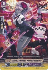 Amon's Follower, Psychic Waitress - BT12: Binding Force of the Black Rings - Cardfight Vanguard card