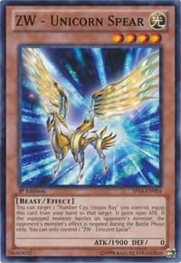 ZW - Unicorn Spear (Starfoil) - Star Pack 2014 - YuGiOh card