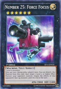 Number 25: Force Focus (Starfoil) - Star Pack 2014 - YuGiOh card