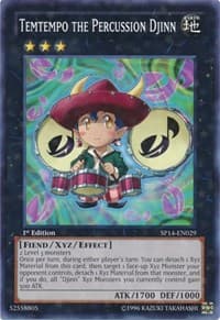 Temtempo the Percussion Djinn (Starfoil) - Star Pack 2014 - YuGiOh card