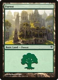 Forest (87) - Duel Decks: Jace vs. Vraska - Magic: The Gathering card