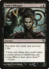 Night's Whisper - Duel Decks: Jace vs. Vraska - Magic: The Gathering card