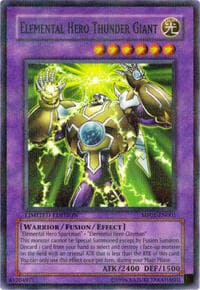 Elemental Hero Thunder Giant - Mattel Action Figure Promos: Series 1 - YuGiOh card