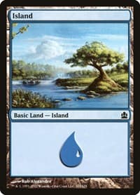 Island (303) - Commander - Magic: The Gathering card