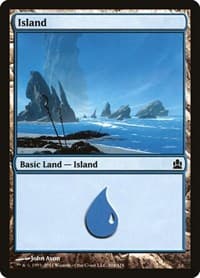 Island (304) - Commander - Magic: The Gathering card