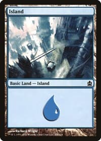 Island (306) - Commander - Magic: The Gathering card